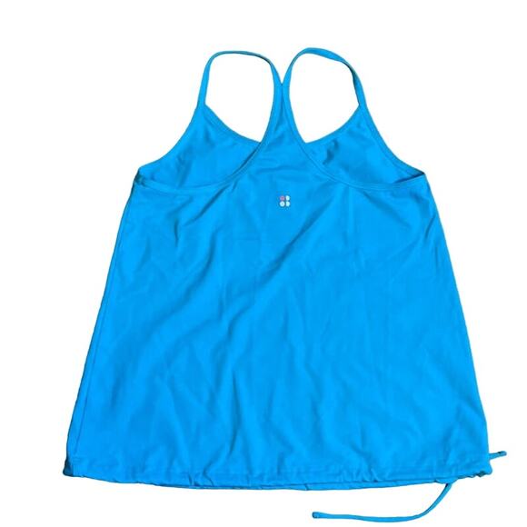 Sweaty Betty Blue Racerback Thin Strap Workout Tank Top in Small - Picture 2 of 4